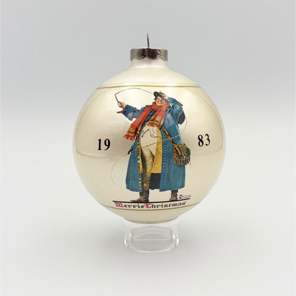 Norman Rockwell 1983 Christmas Ornament 9th Edition Dave Grossman Vintage